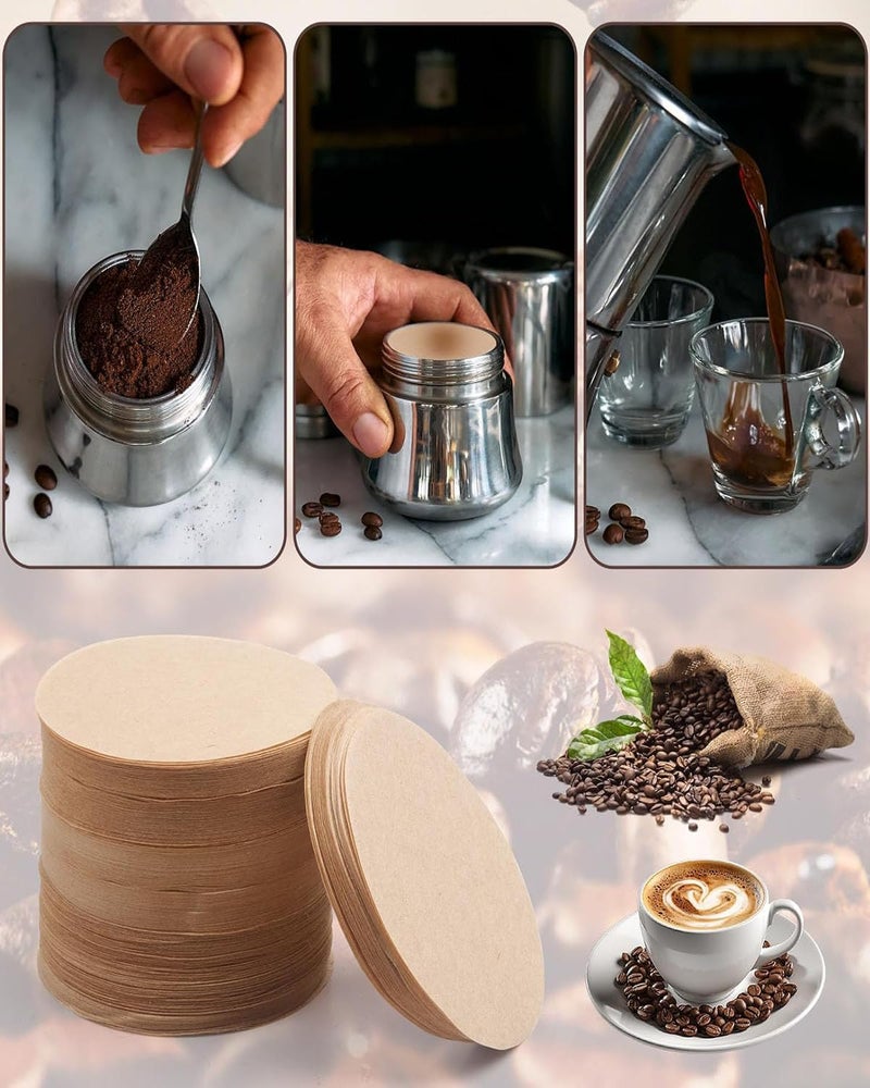INOCEAN 500 PCS Coffee Filter Paper, Filter Coffee, Premium Filter Paper for AeroPress, 60mm Diameter, Compatible with Coffee Filter Brewing, Ideal for Home, Office & Outdoor Use - Image 3