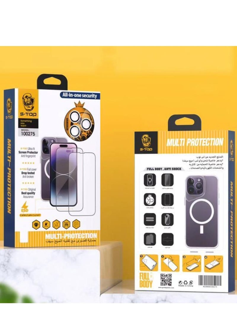 S-TOP The original integrated protection package from S-Top iPhone 14 Pro (10in1) - Image 3