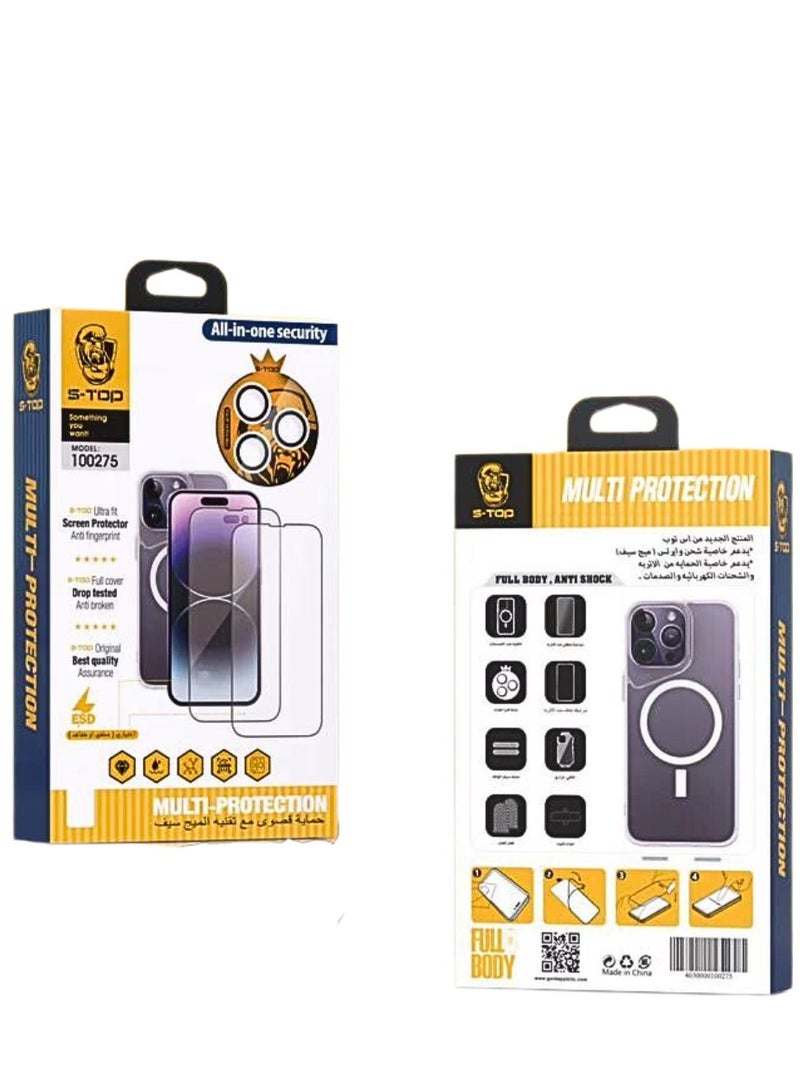 S-TOP The original integrated protection package from S-Top iPhone 14 Pro (10in1) - Image 4