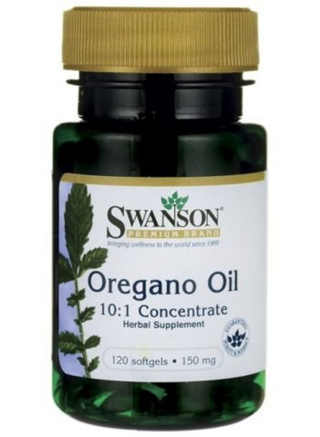 Swanson Premium Oregano Oil 150mg 120 Soft Gels