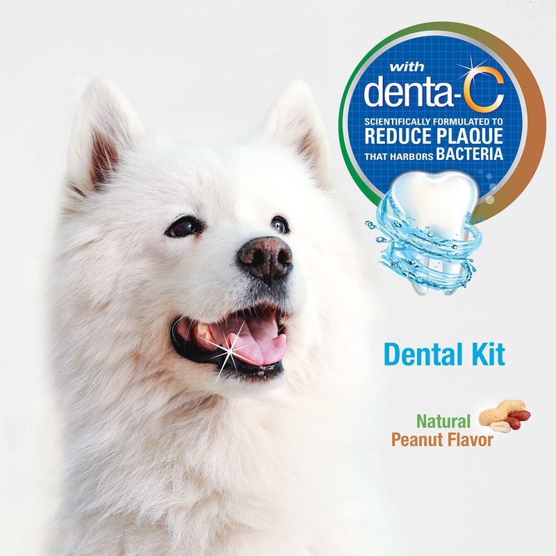 Nylabone Advanced Oral Care Natural Dog Dental Kit Peanut Flavor 2.5 oz. - Image 4