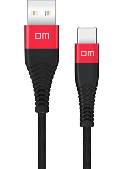 DM SL003 USB To Type-C 3A Fast Charging and Data Cable Black 1.2 Meters  - Image 2