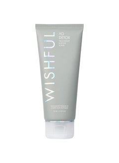 WISHFUL Yo Detox Charcoal Face & Body Enzyme Scrub 3.38 Oz/ 100 Ml  - Image 1