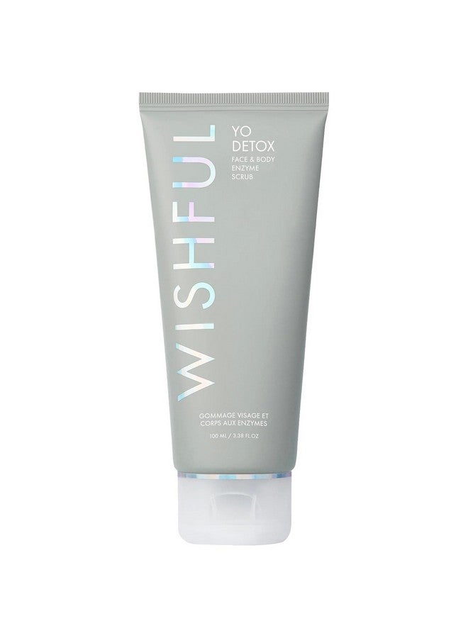 WISHFUL Yo Detox Charcoal Face & Body Enzyme Scrub 3.38 Oz/ 100 Ml - Image 1
