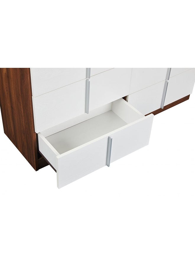 DANUBE HOME New Allano Dresser With Mirror Durable Dressing Table|Vanity Table| Makeup Desk |With Storage Modern Design Bedroom Furniture Multicolour L 118 x W 39 x H 78 cm  - Image 4