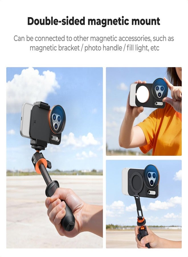 K&F CONCEPT Double-Sided Magnetic Lens Filter Mount Adapter with 58mm CPL Filter, Compatible with iPhone 17 Pro Max and 58mm Threaded Filters, CPL Filter Compatible with iPhone Camera Lens - Image 4