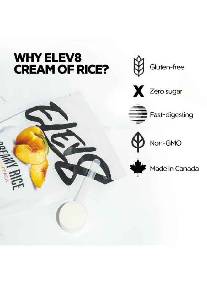 Elev8 Creamy Rice Georgia Peach Flavor – 25 Servings Fast Digesting Carb Fuel - Image 3