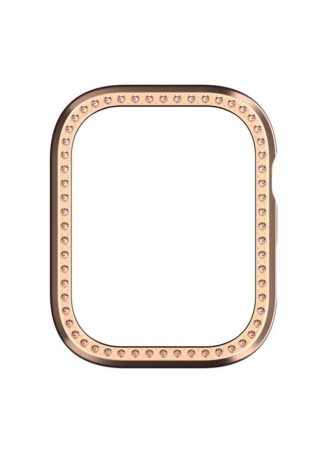 BURAQ For Huawei Watch D2 Single Row Diamond Half Coverage PC Hollow Watch Case(Rose Gold) - Image 5