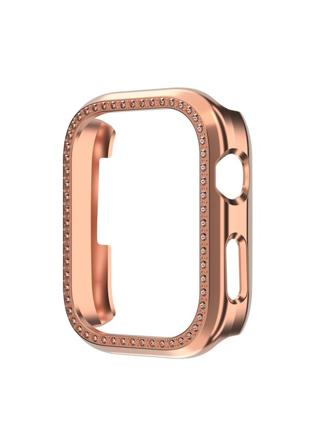 BURAQ For Huawei Watch D2 Single Row Diamond Half Coverage PC Hollow Watch Case(Rose Gold) - Image 3