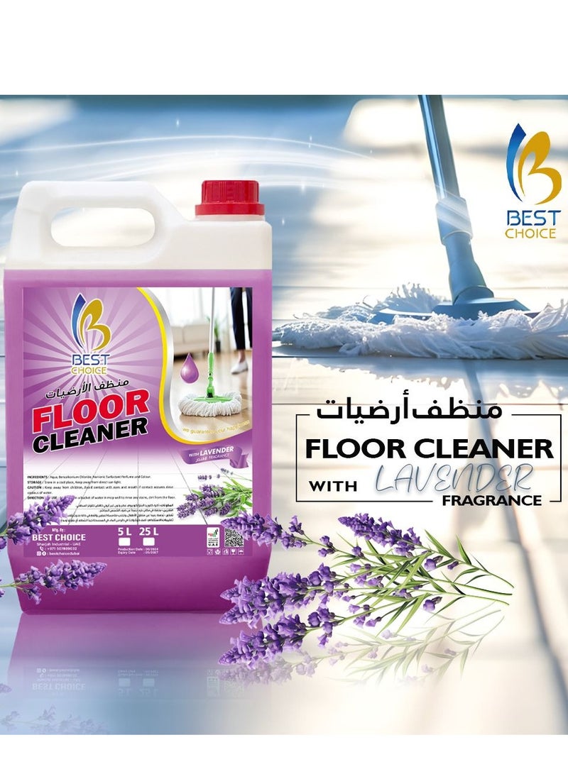 Best Choice Premium Lavender Scented Floor Cleaner & Freshener - 5 Liters - Image 2