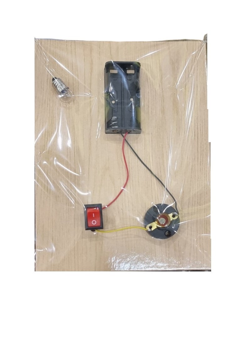 Generic Diy Frame With Bulb, Switch And Battery Spot For Science  - Image 3
