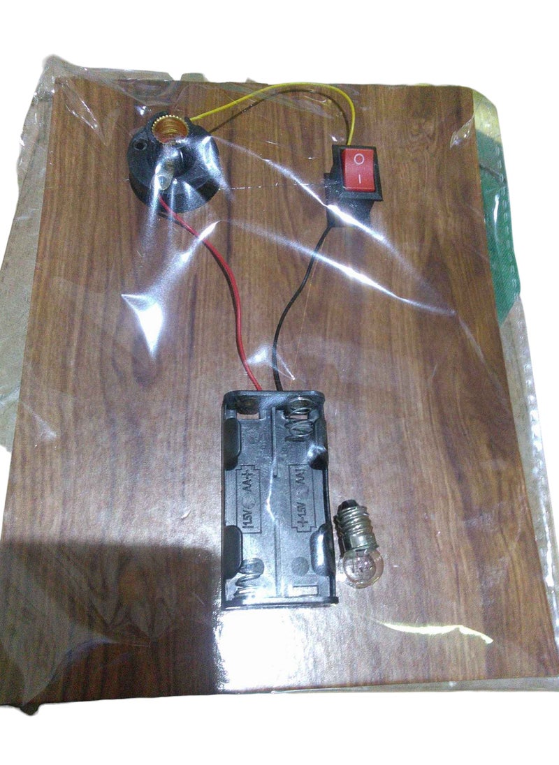 Generic Diy Frame With Bulb, Switch And Battery Spot For Science  - Image 2
