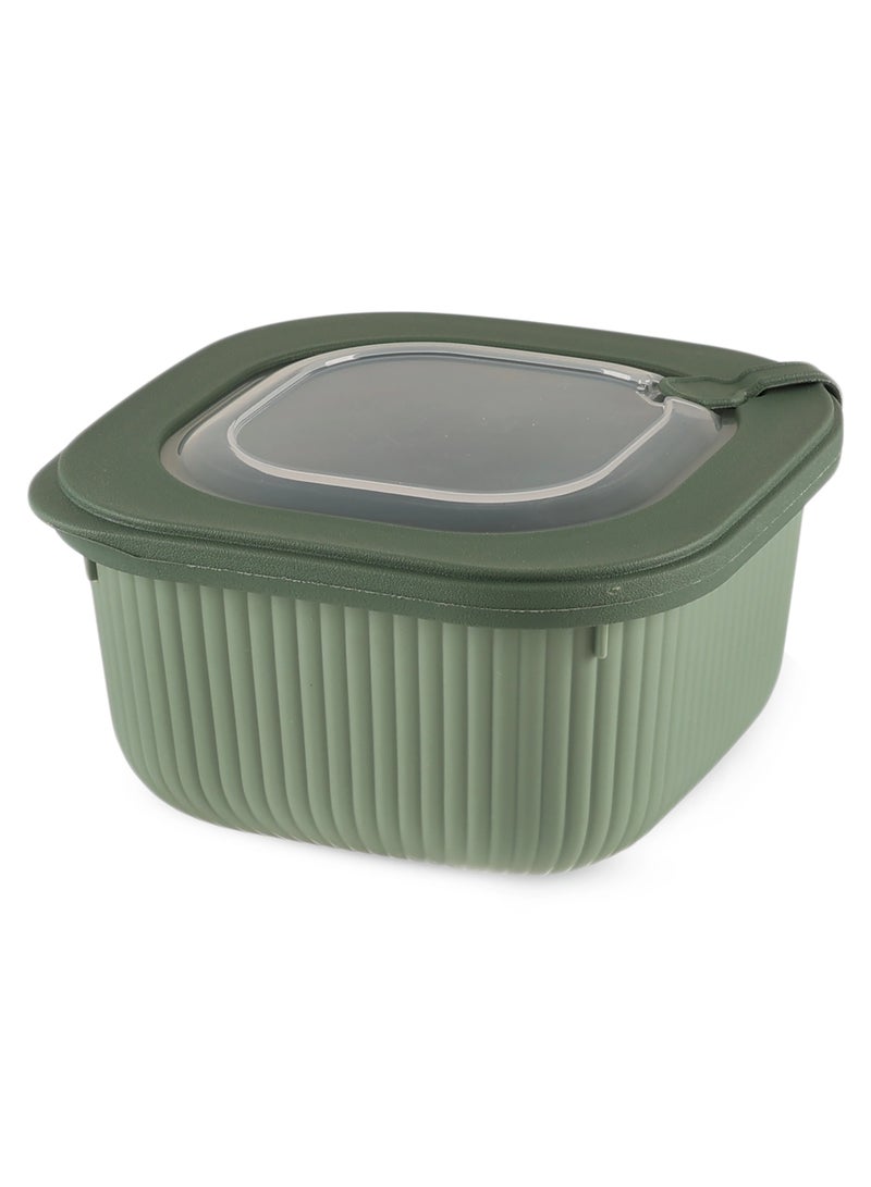 Happy Home 3-Piece Food Storage Container Set– Microwave & Freezer Safe Lids – 600ml, 1100ml, 1800ml – Ideal for Storing Meals, Salads, Vegetables, Fruits, Meat, Beans & Dry Foods – Durable, Food-Safe Plastic, Easy to Clean, Practical & Stylish Kitchen Organizer - Image 3