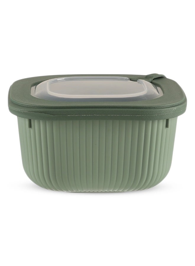 Happy Home 3-Piece Food Storage Container Set– Microwave & Freezer Safe Lids – 600ml, 1100ml, 1800ml – Ideal for Storing Meals, Salads, Vegetables, Fruits, Meat, Beans & Dry Foods – Durable, Food-Safe Plastic, Easy to Clean, Practical & Stylish Kitchen Organizer - Image 4