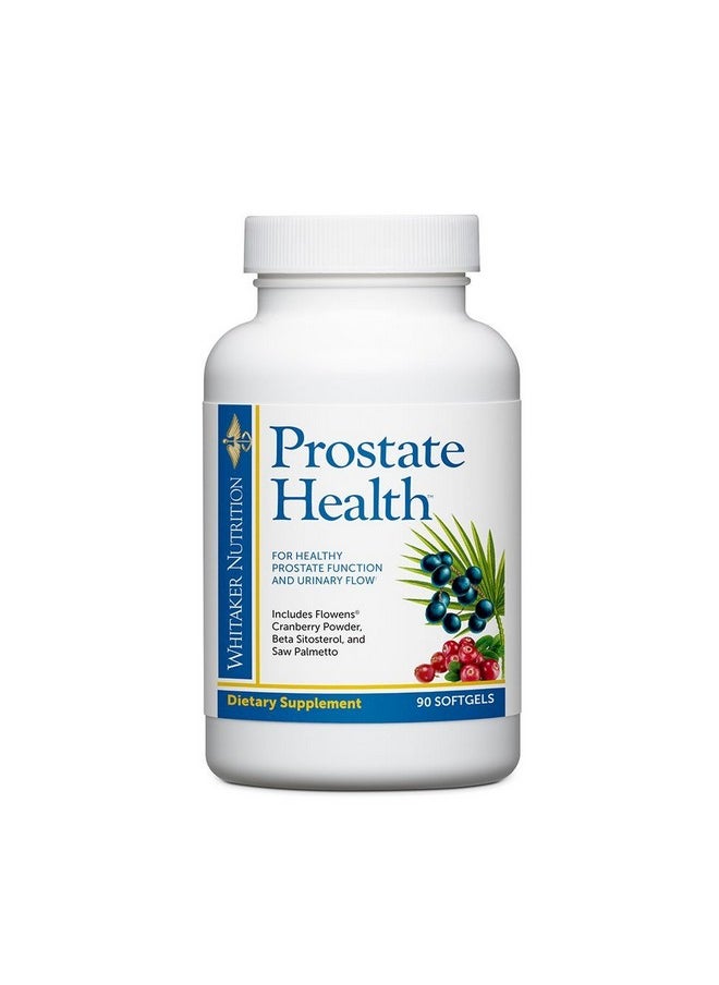 Dr. Whitaker - S Prostate Health With Saw Palmetto Extract Flowens Cranberry Powder And Beta Sitosterol To Support Prostate Function Bladder Health And Promotes Peak Urinary Flow 90 Softgels - Image 1