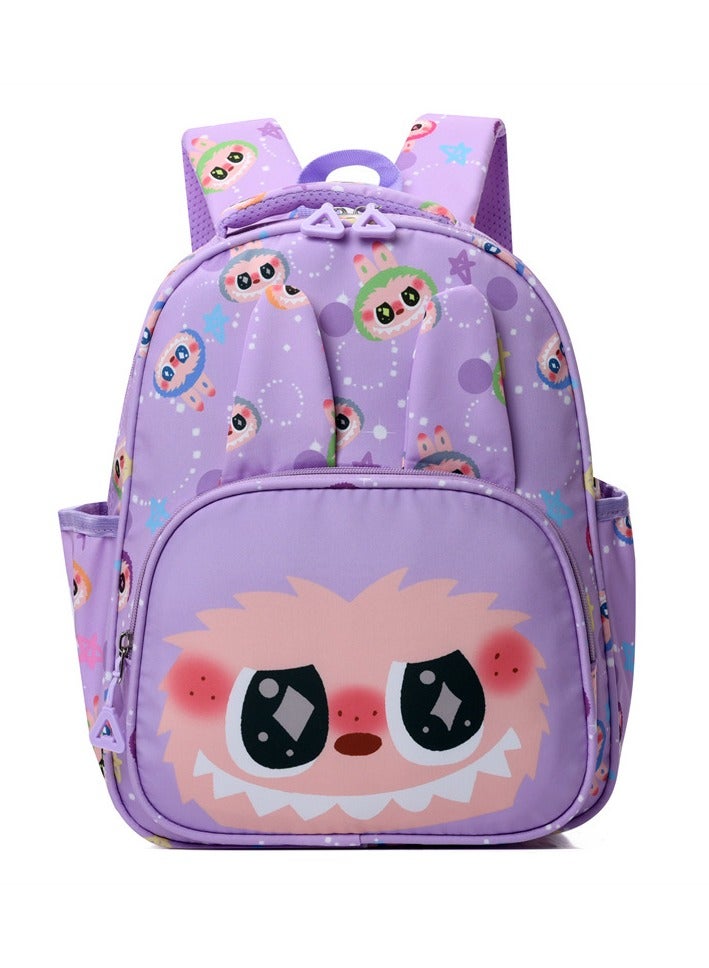 LABUBU Labubu cartoon elementary school student backpack Bubble Matt cute light and heavy-duty large-capacity children's backpack - Image 1