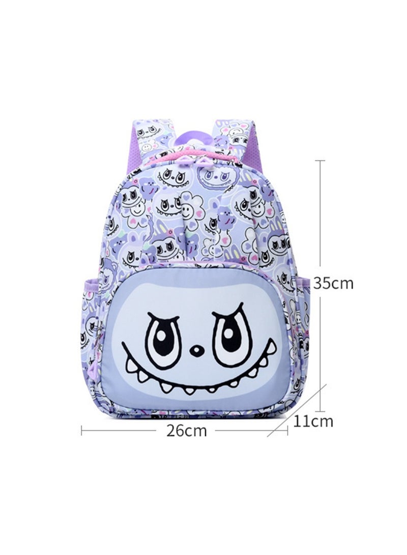 LABUBU Labubu cartoon elementary school student backpack Bubble Matt cute light and heavy-duty large-capacity children's backpack - Image 3
