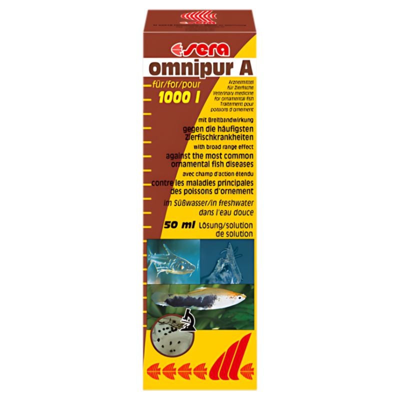 Sera Omnipur Ornamental Fish Diseases Water Conditioner for Freshwater Aquariums , 50 ml