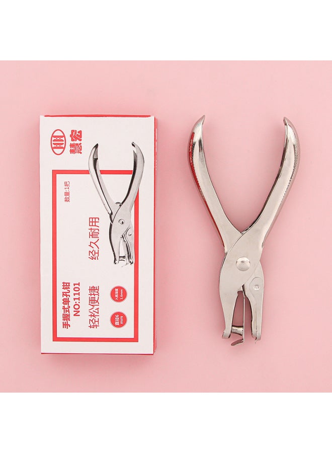 HELPS Office Supplies Metal Hole Punch Stationery Manual A4 Paper Punch Single Hole Loose-leaf Hole Punch Student Stationery - Image 2