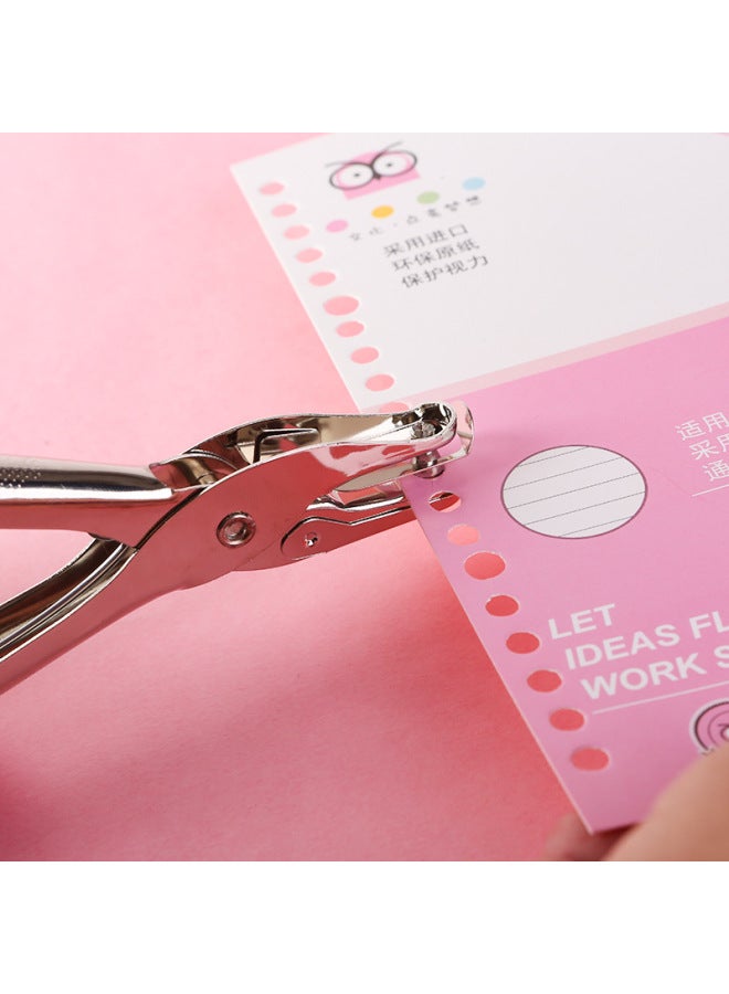 HELPS Office Supplies Metal Hole Punch Stationery Manual A4 Paper Punch Single Hole Loose-leaf Hole Punch Student Stationery - Image 3
