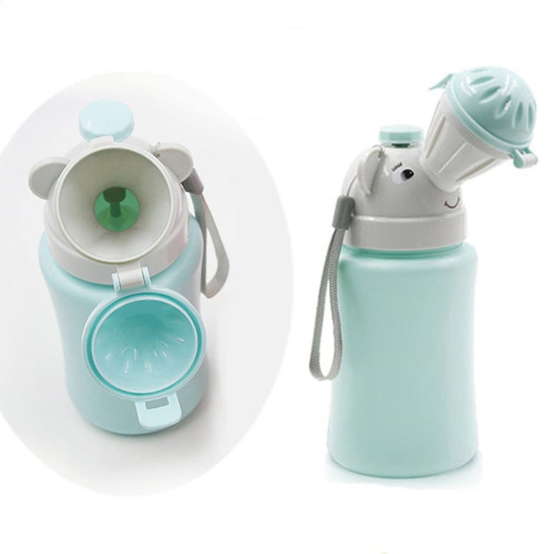 Beetoo Travel Potty Urinal Emergency Toilet Childrens Emergency Toilet Portable Elephant Leakproof Urinal for Camping Car Travel and Kid Potty Pee Training boy - Image 4