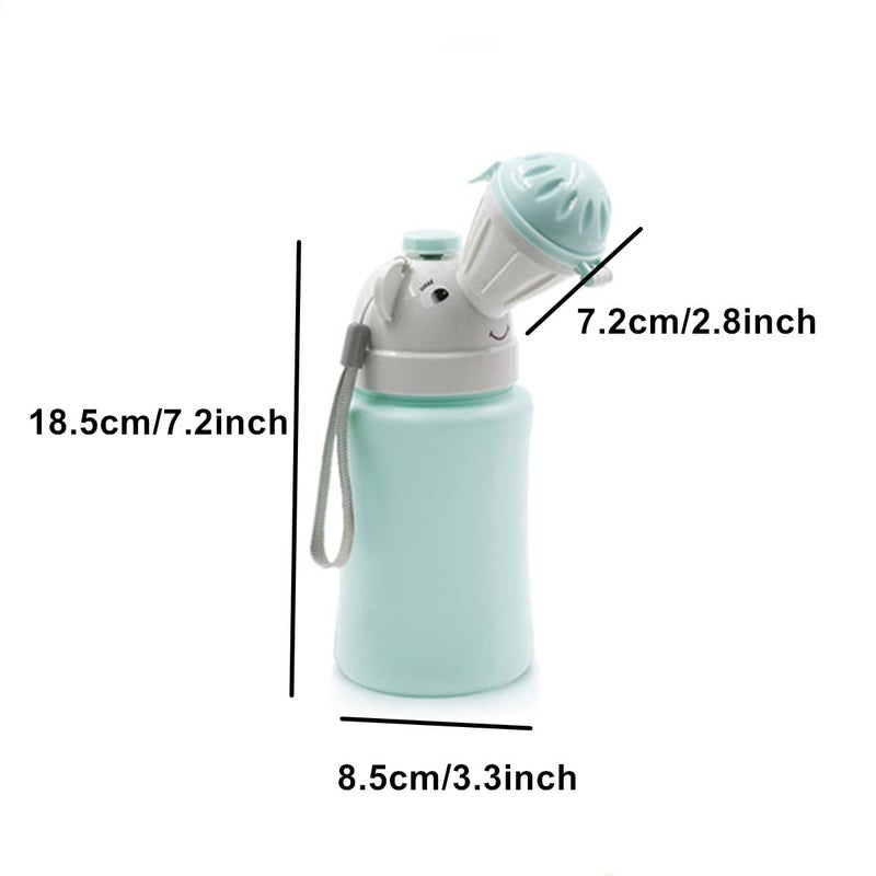 Beetoo Travel Potty Urinal Emergency Toilet Childrens Emergency Toilet Portable Elephant Leakproof Urinal for Camping Car Travel and Kid Potty Pee Training boy - Image 2