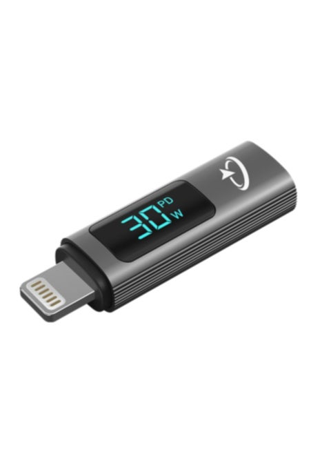 Goaltage ADP05 QuickSync Pro USB-C to Lightning Charging Adapter with Digital Display, Compact Design, Wide Compatibility, High-Speed Data Transfer and Fast-Charging Functionality