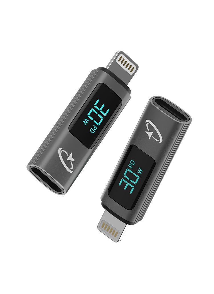 Goaltage ADP05 QuickSync Pro USB-C to Lightning Charging Adapter with Digital Display, Compact Design, Wide Compatibility, High-Speed Data Transfer and Fast-Charging Functionality