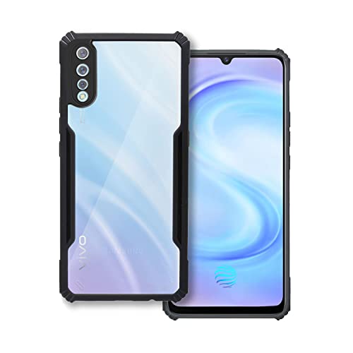 Plus 360 Degree Protection Black Border Back Cover for Vivo S1 - Black - Image 1