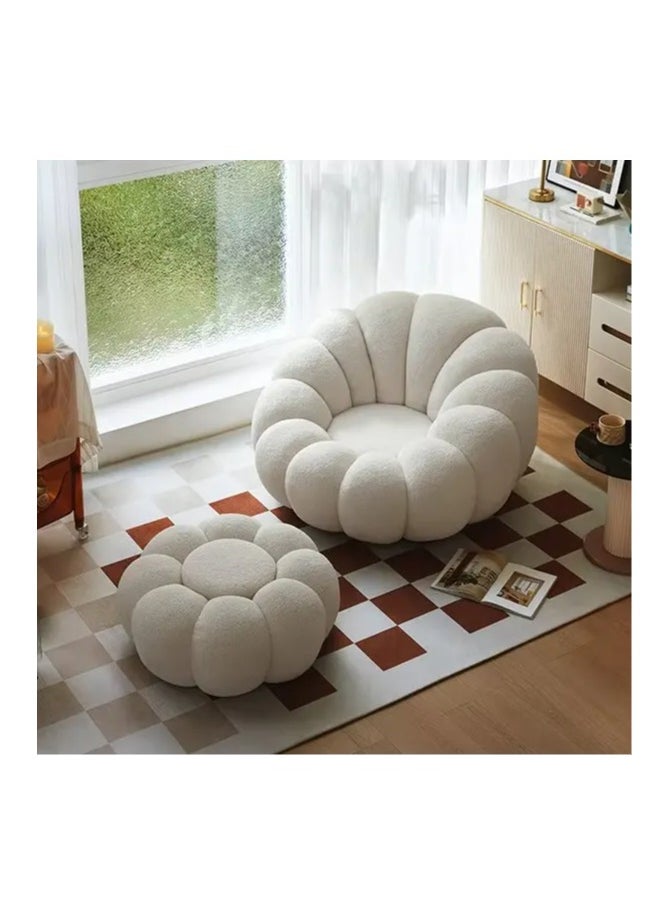 Simple Modern Accent Chair, Single Sofa, Cute Lazy Sofa, Tatami Design, Pumpkin Chair, Recliner Chair, Leisure Balcony Compact Furniture for Living Room Bedroom Home - pzsku/ZE98F7983C2CE7BB471F3Z/45/_/1730256435/9b858d9b-c8c5-4dbb-9ff8-c81e4a9041b8