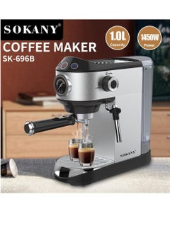 sokany SOKANY Coffee Steam Milk Frother Italian Semi Automatic Home Coffee Machine Espresso Machine Latte and Mocha 696 B  - Image 2