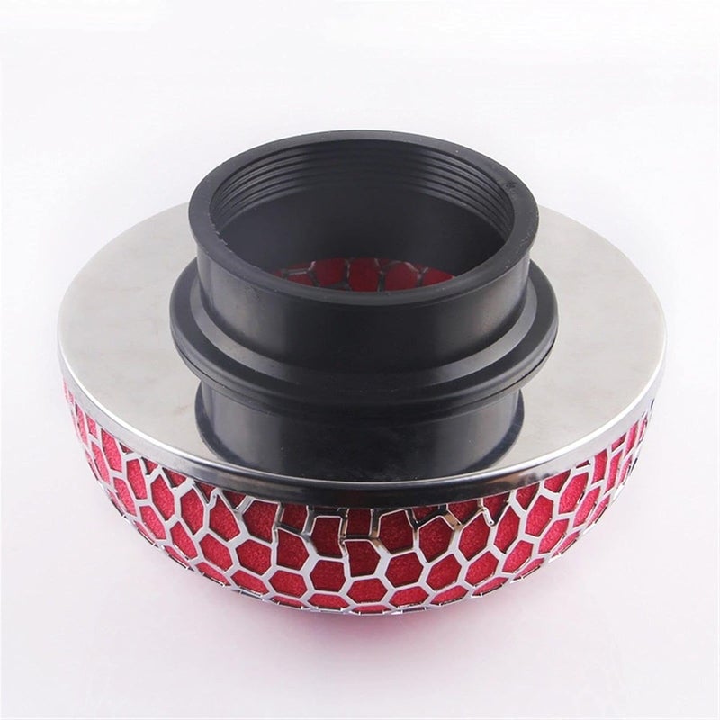 Wivplex Universal Round Flow Air Filter - Red 75mm - Image 3