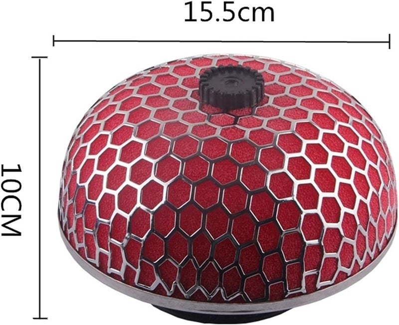 Wivplex Universal Round Flow Air Filter - Red 75mm - Image 2