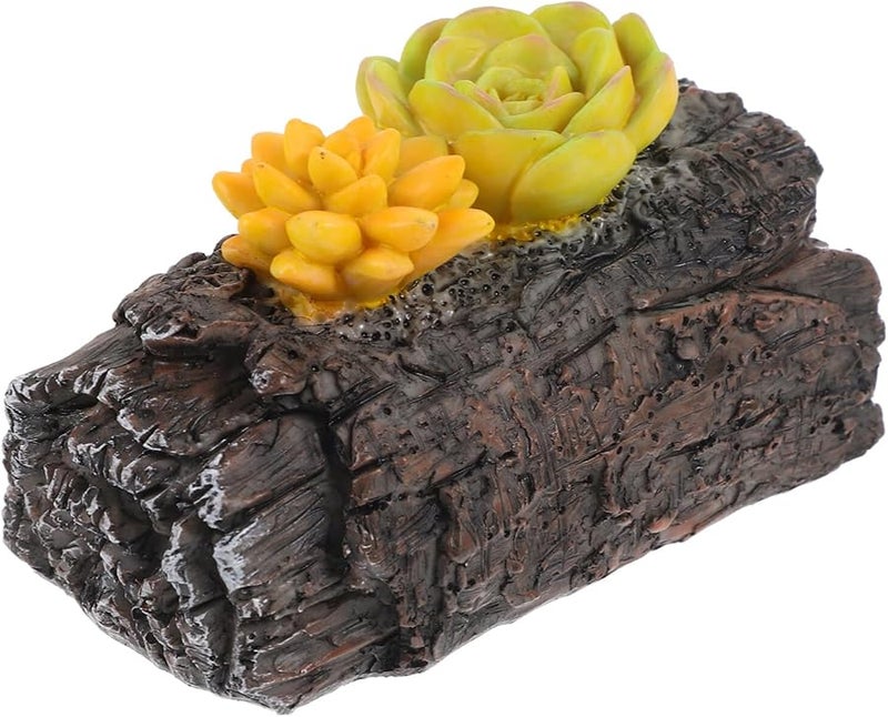 Realistic Stump Key Hider Outdoor Garden Decoration Key Storage Box Brown - Image 2