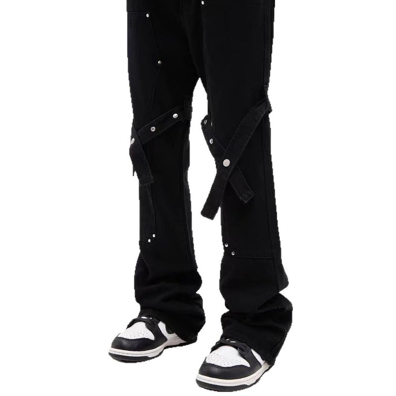 Unisex Classic Denim Jeans Loose Fit Daily Outdoor Wear - Image 5