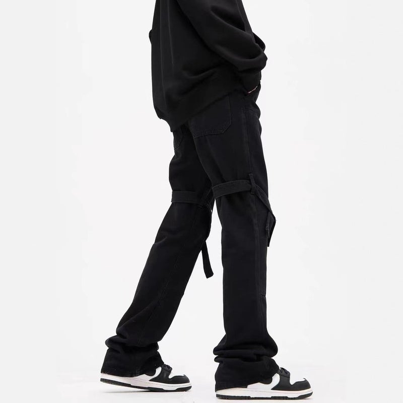 Unisex Classic Denim Jeans Loose Fit Daily Outdoor Wear - Image 3