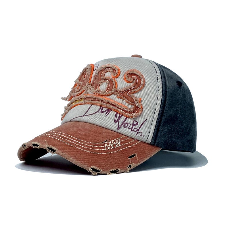 Vintage Patch Baseball Cap Washed Sun Hat Cotton - Image 1