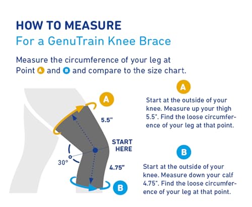 Bauerfeind - GenuTrain - Knee Brace - Targeted Support for Pain Relief and Stabilization of The Knee, Provides Relief of Weak, Swollen, and Injured Knees- Size 5 - Color Black - Image 4