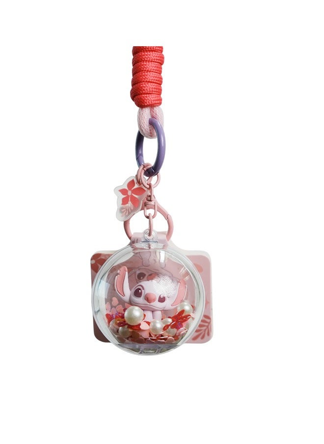Miniso Keep your keys together with this cute Stitch ball keychain from the Disney Pink Collection.  - Image 2