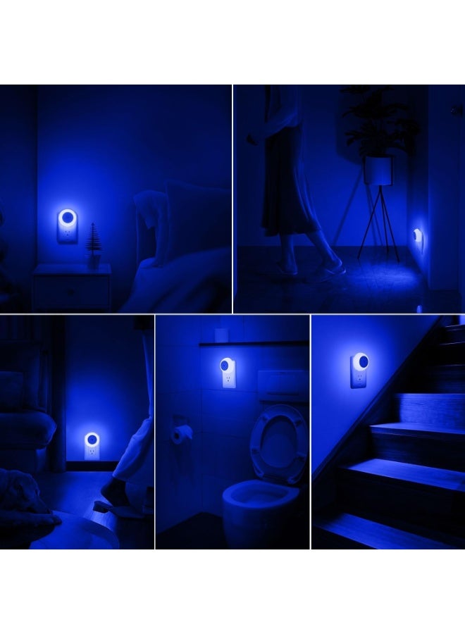 XUN Night Light, Night Lights Plug into Wall, Dusk to Dawn Sensor, Blue Led Night Light 0.5W, 2 Pack Nightlight for Adults, Bedroom, Bathroom, Hallway, Kitchen - Image 5