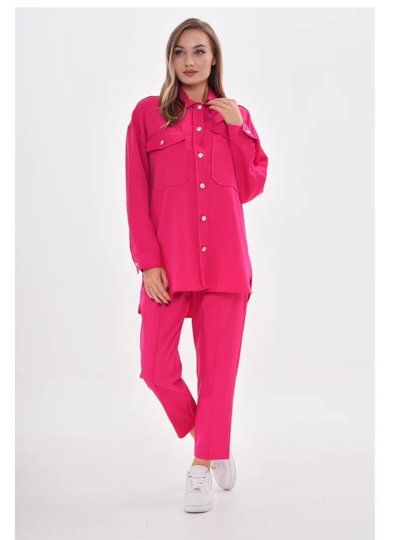 Marvella By Rasha Two-Piece Casual Suit with Utility Pockets