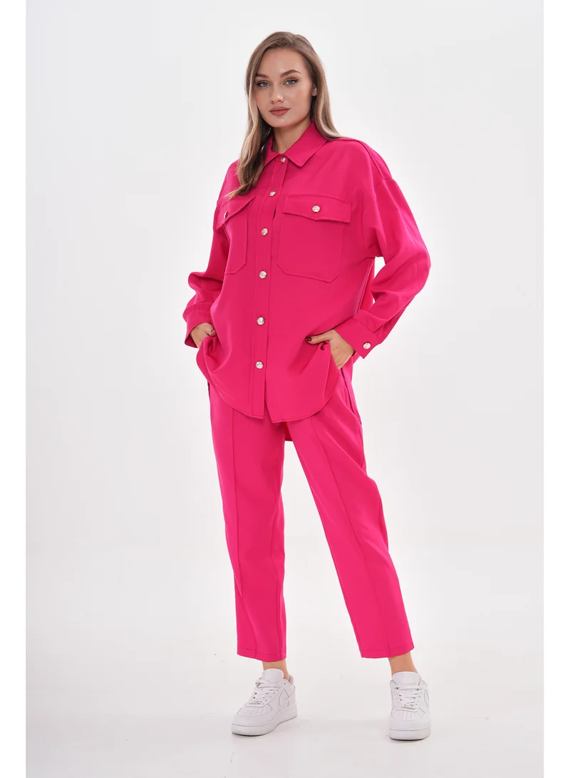 Marvella By Rasha Two-Piece Casual Suit with Utility Pockets