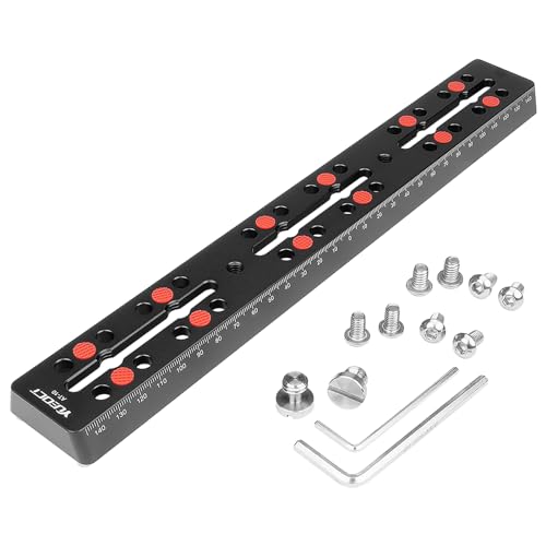 YUEOCT 300mm/11.8" Telescope Rail Bar Vixen Style Dovetail Mounting Plate, with M6 1/4" 3/8" Camera Screw for Telescope Saddle Mount Base OTA Equatorial Head Tripod Adapter Sky Astrophotography - Image 1