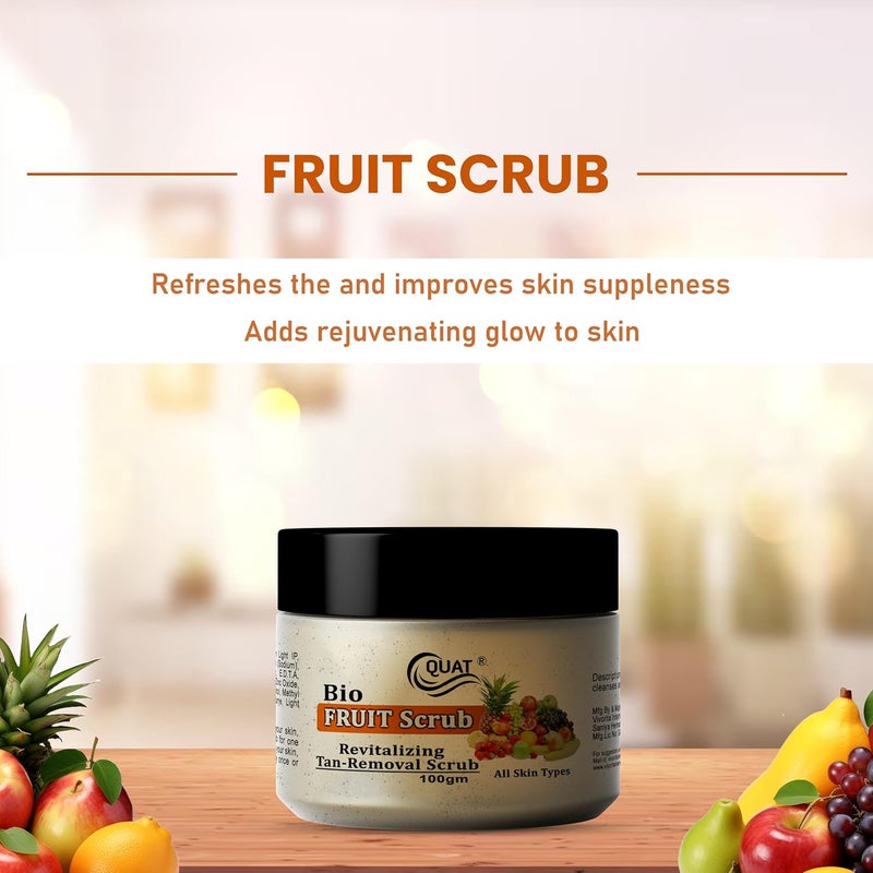 Quat Bio Fruit Face Scrub 100gm - Image 3
