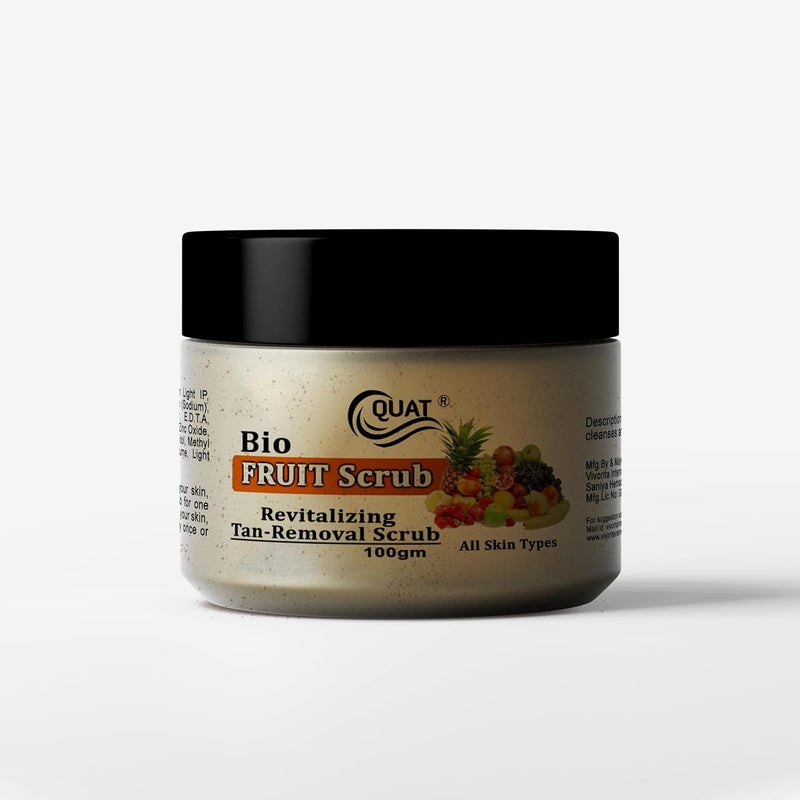 Quat Bio Fruit Face Scrub 100gm - Image 1