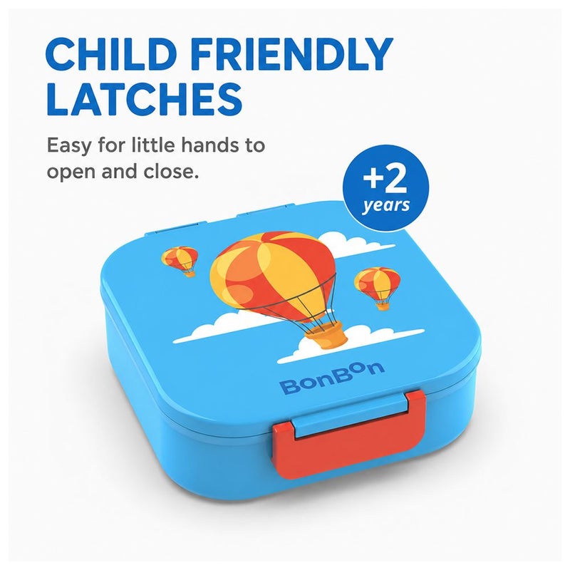 Bonbon - 3 Compartments Lunchbox with Cutlery - Hot Air Balloon - Image 5