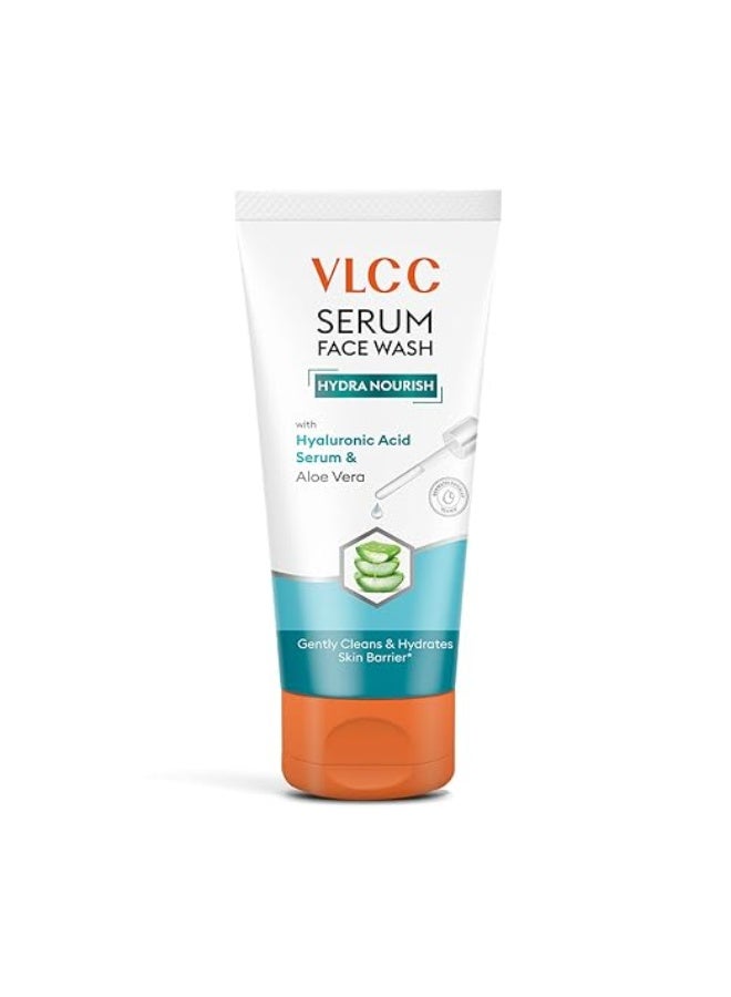 VLCC Serum Facewash - 50ml | with Hyaluronic Acid Serum to Softens and Nourishes Skin & Aloe Vera for Gentle Cleansing & Strengthing Skin Barrier | Dermatologically Tested - Image 1
