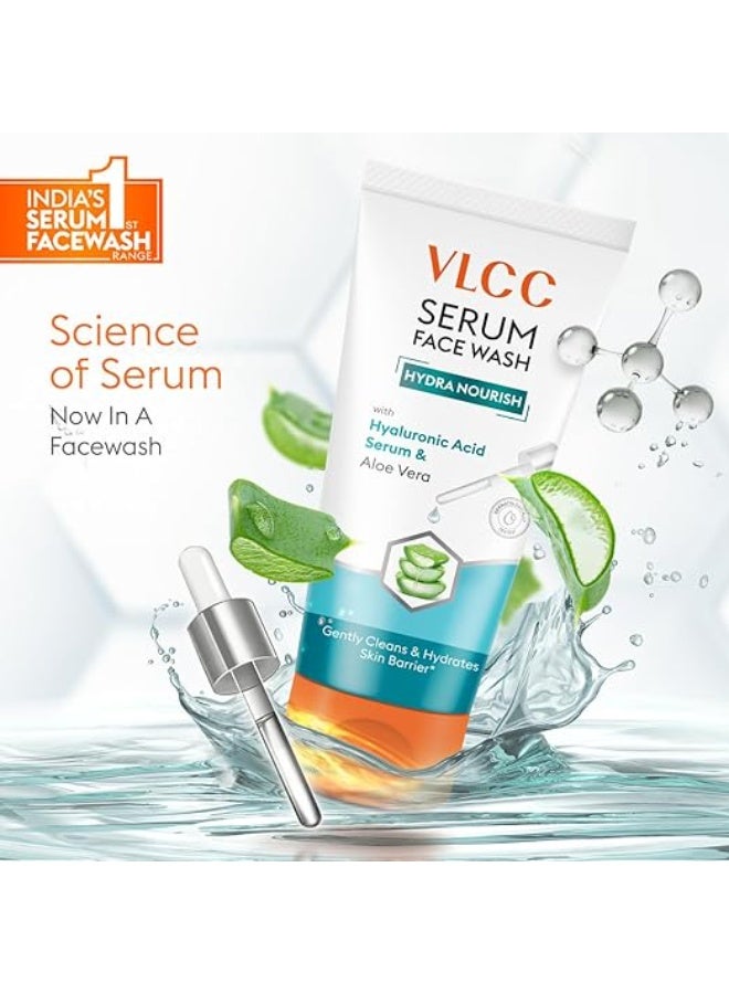 VLCC Serum Facewash - 50ml | with Hyaluronic Acid Serum to Softens and Nourishes Skin & Aloe Vera for Gentle Cleansing & Strengthing Skin Barrier | Dermatologically Tested - Image 2