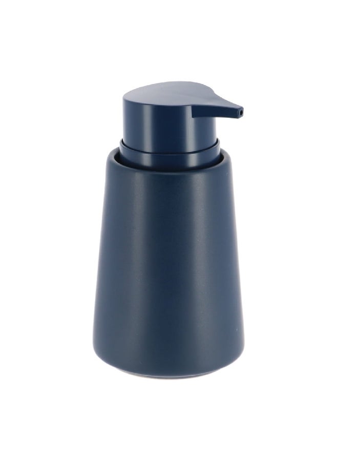 Tendance Elegant and Unique Design Polyresin Round Soap Dispenser Navy Blue 420 ml 62108118