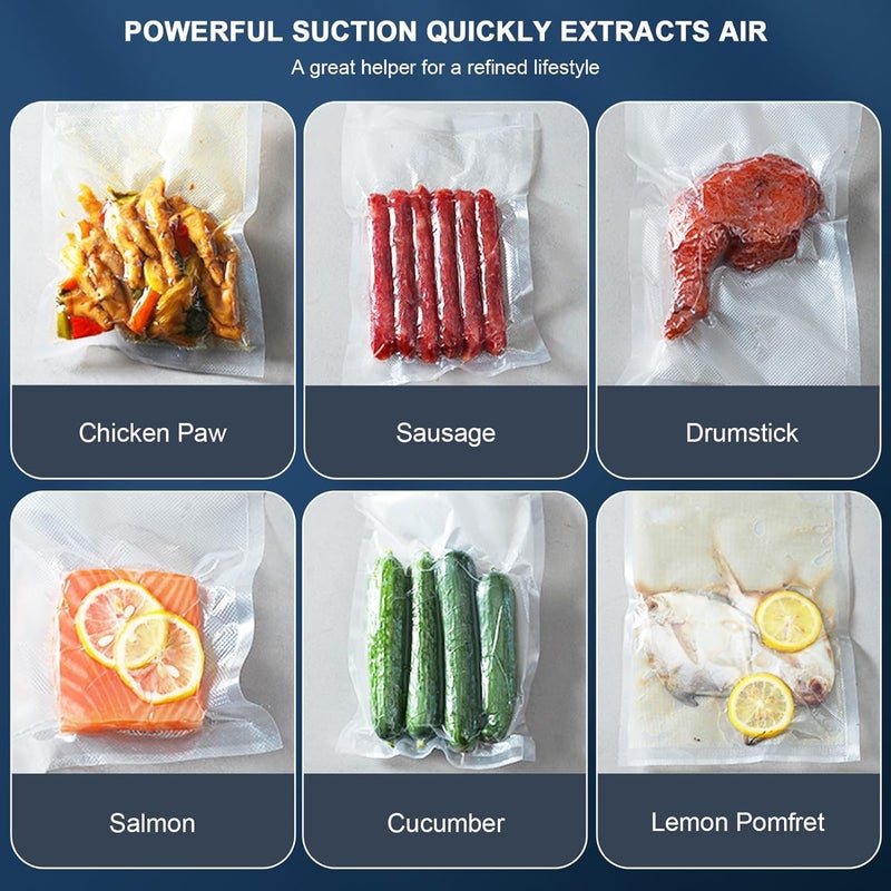 AEKDO Automatic Vacuum Food Sealers Mini Household Vacuum Preservation Machine Electric Vacuum Sealer Machine for Household Food Packing Storage Vacuum Packing Machine Vacuum Sealing Machine multicolor - Image 3